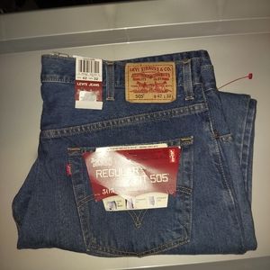 Levis 505 Regular Fit Jeans Men's 42x32 New
